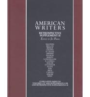 American Writers. Retrospective Supplement II