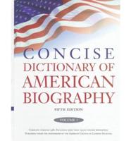 Concise Dictionary of American Biography