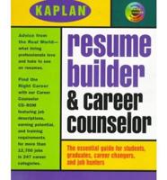 Résumé Builder, With Career Counselor