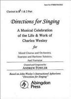 Directions for Singing - Clarinet 1 & 2