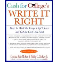 Cash for College's Write It Right
