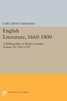 English Literature, 1660-1800. Volume 6 1966-1970