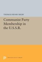 Communist Party Membership in the U.S.S.R