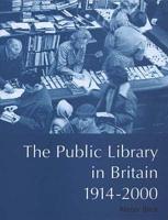 The Public Library in Britain, 1914-2000
