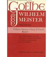 Wilhelm Meister's Years of Travel, or, The Renunciants