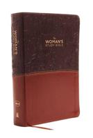NKJV, The Woman's Study Bible, Leathersoft, Brown/Burgundy, Red Letter, Full-Color Edition, Thumb Indexed