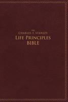 NIV, the Charles F. Stanley Life Principles Bible, Imitation Leather, Burgundy, Indexed, Red Letter Edition