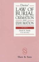 Davies' Law of Burial, Cremation and Exhumation