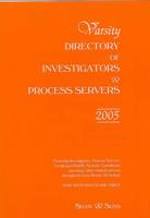 Varsity Directory of Investigators & Process Servers 2005