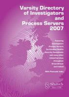 Varsity Directory of Investigators & Process Servers 2007