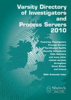 Varsity Directory of Investigators and Process Servers 2010