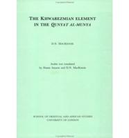 The Khwarezmian Element in the Qunyat Al-Munya
