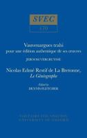 Vauvenargues Trahi: Pour Une Édition Authentique De Ses Oeuvres | Nicolas Edme Restif De La Bretonne, Le Généographe