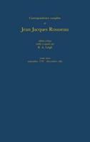 Correspondance Complète De Jean Jacques Rousseau. T. 43 Septembre 1779-Décembre 1780