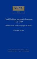 La Bibliothèque Universelle Des Romans, 1775-1789