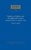 Studies on Voltaire and the Eighteenth Century