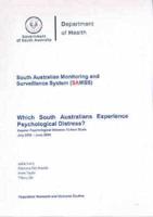 Which South Australians Experience Psychological Distress?