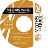 Maths Quest 12 Specialist Mathematics 2E Solutions CD-ROM