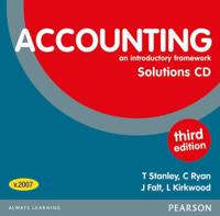 Accounting: An Introductory Framework Solutions CD