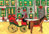 Carriage Ride Holiday Half Notecards