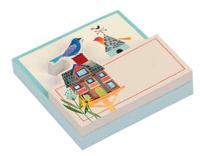 Avian Friends Birdhouse Shaped Memo Pad