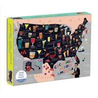 Cocktail Map Of The USA 1000 Piece Puzzle