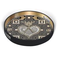 Christian Lacroix Atout Coeur Round Lacquer Tray