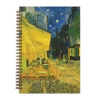 Van Gogh Terrace at Night 7 X 10" Wire-O Journal