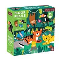 Rainforest 25 Piece Floor Puzzle With Shaped Pieces