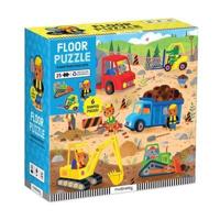 Construction Site 25 Piece Floor Puzzle With Shaped Pieces