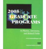 2005 Graduate Programs