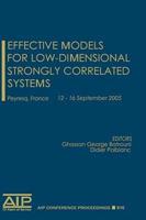 Effective Models for Low-Dimensional Strongly Correlated Systems