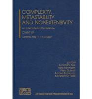 Complexity, Metastability and Nonextensivity