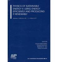 Physics of Sustainable Energy II