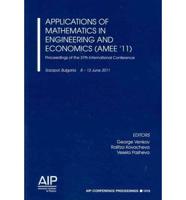 Applications of Mathematics in Engineering and Economics (AMEE'11)