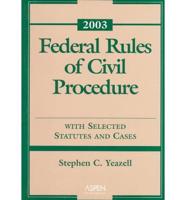 Federal Rules Civil Procedure 2003 Pb