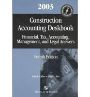 Construction Accounting Deskbook