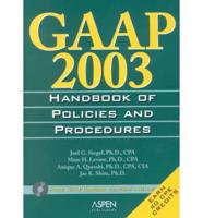 Gaap 2003 Handbook of Policies and Procedures