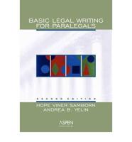 Basic Legal Writing for Paralegals