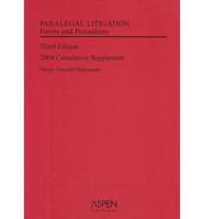 Paralegal Litigation Forms and Procedures
