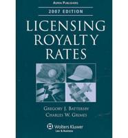 Licensing Royalty Rates 2007