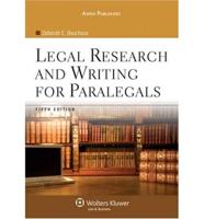 Legal Research and Writing for Paralegals