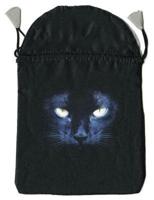 Black Cat Satin Tarot Bag