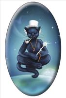 Tarot of the Black Cats the Magician Magnet