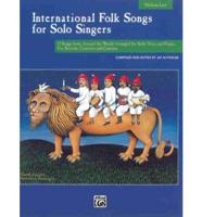 International Folk Songs. M/Low. Book/CD