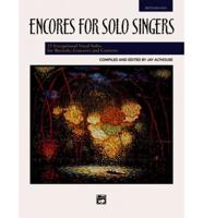 ENCORES FOR SOLO SINGERS MED HIGH