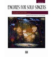 ENCORES FOR SOLO SINGERS MED LOW