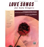 LOVE SONGS FOR SOLO SINGERS ML BK ONLY