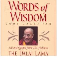 Words of Wisdom 2001 Calendar