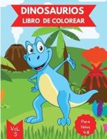 Libro De Colorear De Dinosaurios Para Niños